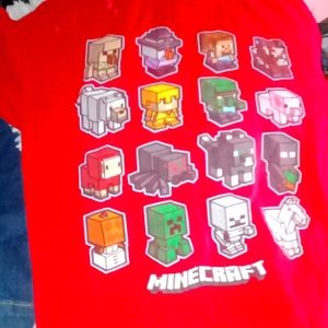 2x youth Minecraft T shirt